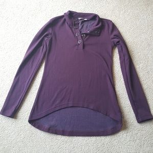 Merrell Brand- plum and navy blue sweater